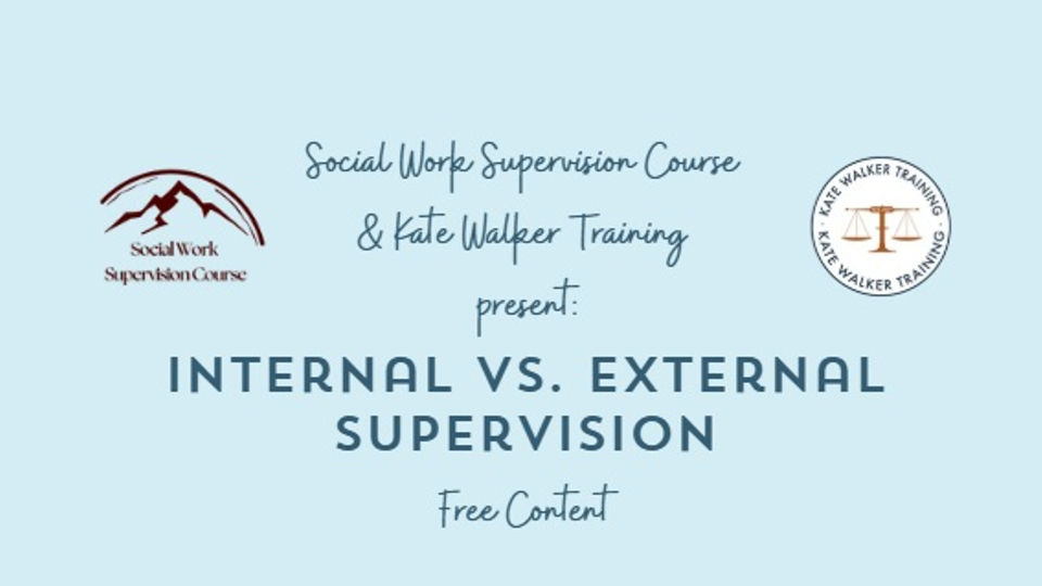 Internal vs. External Supervision (1)